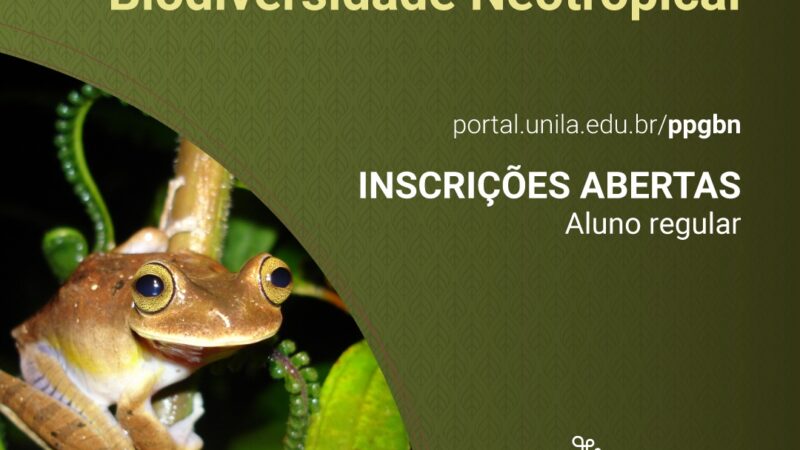 Mestrado em Biodiversidade Neotropical da UNILA recebe inscrições até dia 19 de janeiro