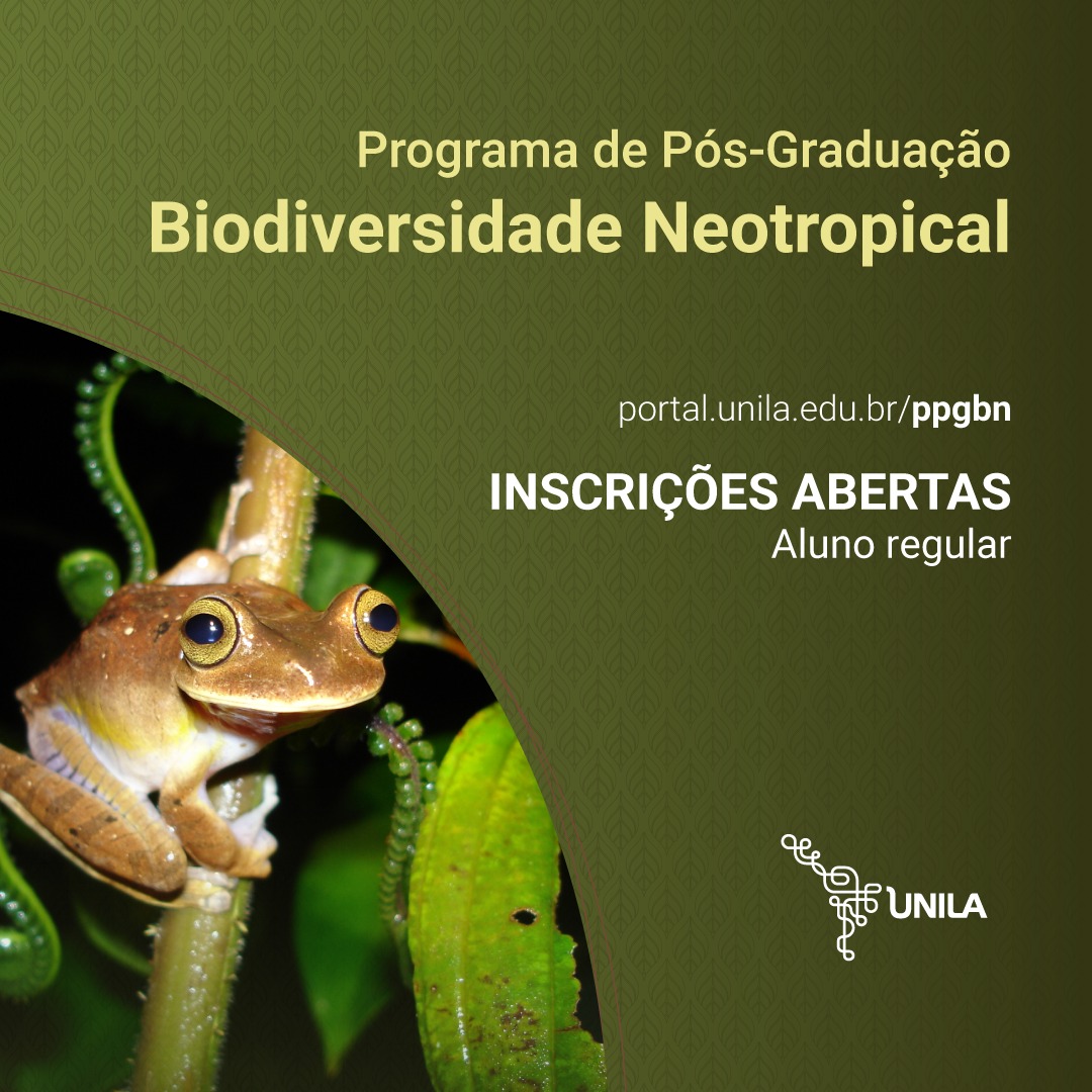 Mestrado em Biodiversidade Neotropical da UNILA recebe inscrições até dia 19 de janeiro