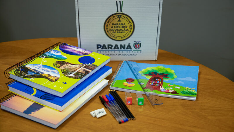 Paraná entregará kits escolares para todos os alunos da rede estadual