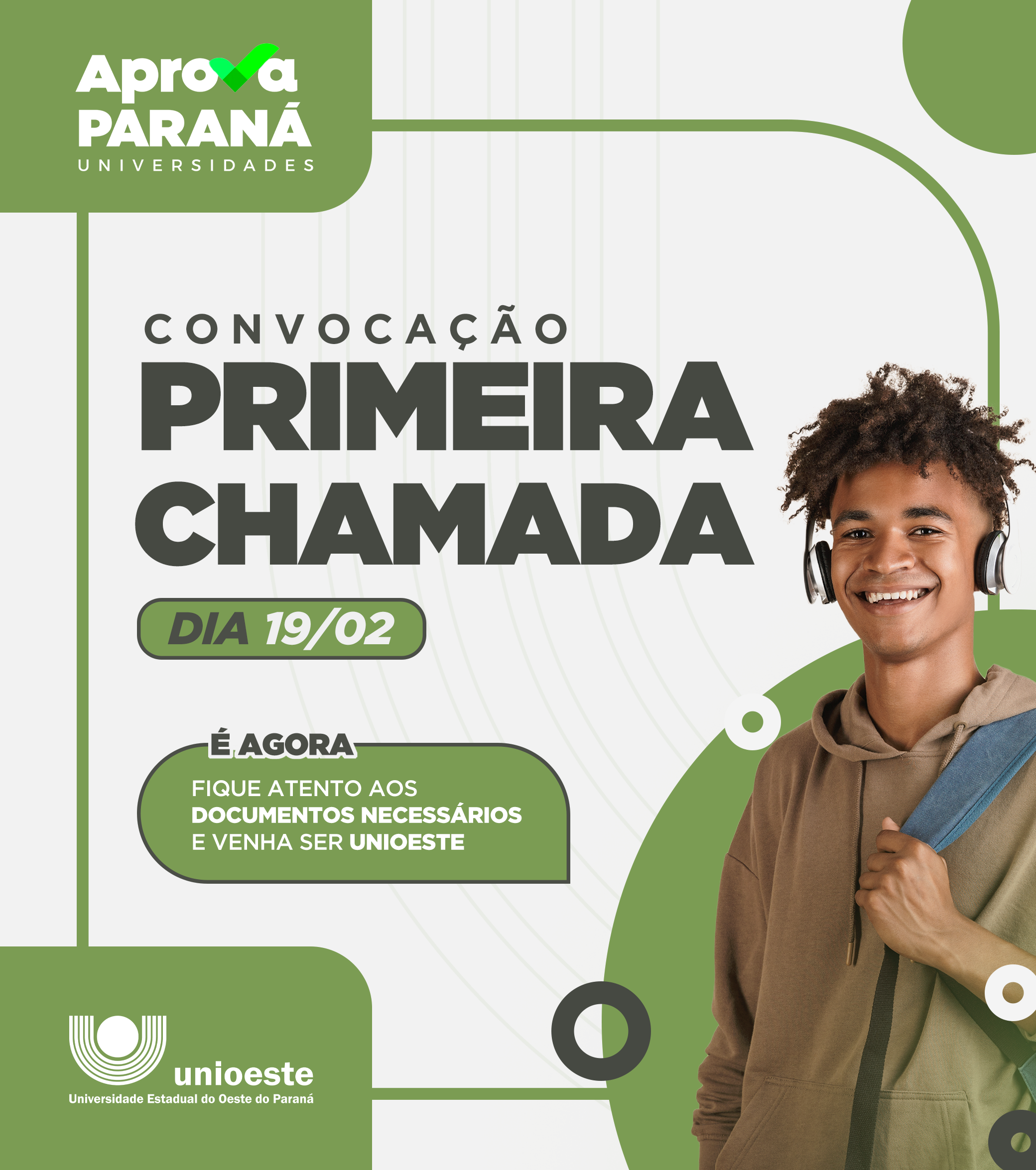 Unioeste convoca 1ª Chamada dos aprovados via Programa Aprova Paraná Universidades