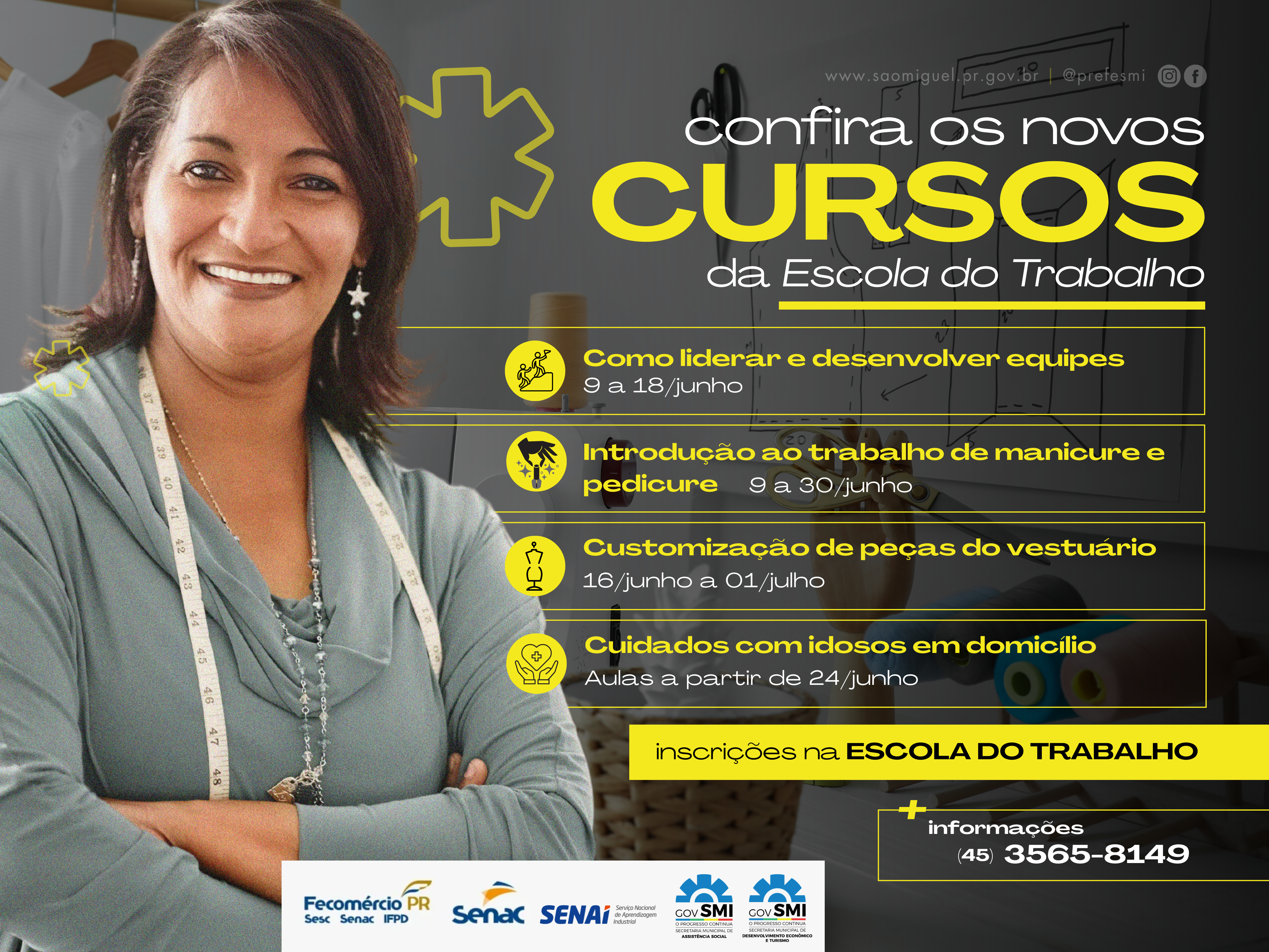 Confira 4 novos cursos na Escola do Trabalho