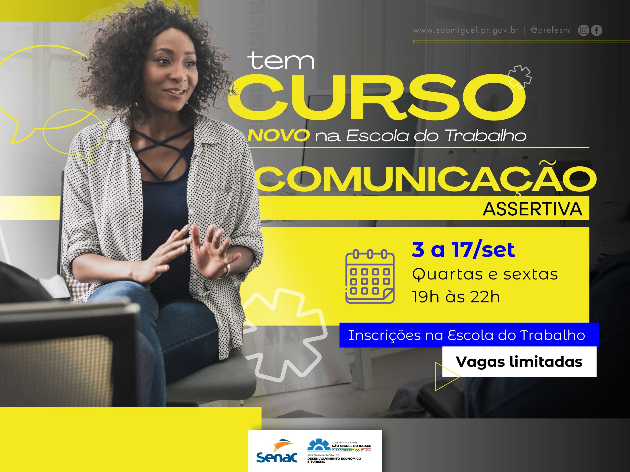 Senac abrem inscrições para o curso de Comunicação Assertiva