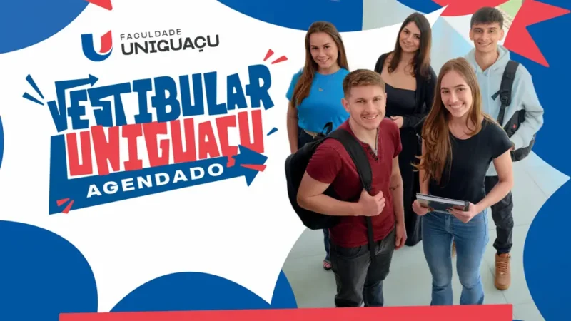 Movimente seus sonhos: Faculdade UNIGUAÇU abre inscrições para o vestibular agendado
