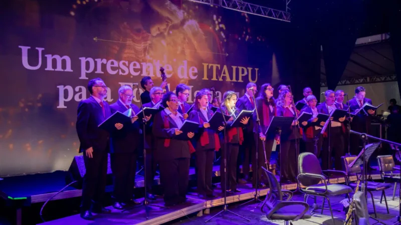 Coral da Itaipu apresenta Concerto de Natal no Gramadão da Vila A