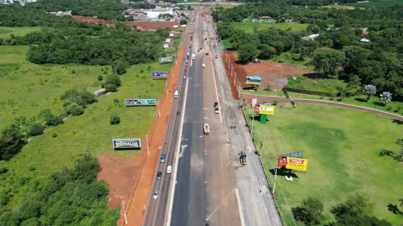 Duplicação da Rodovia das Cataratas em Foz do Iguaçu chega a 78,24% de conclusão