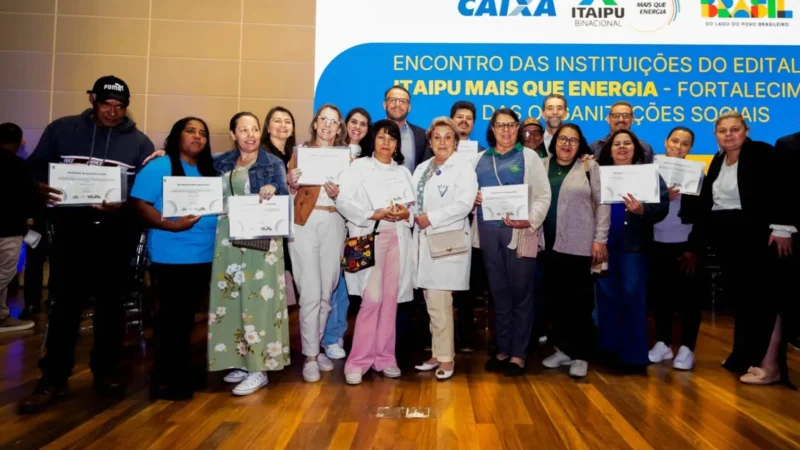 Itaipu lança novo edital para projetos de organizações sociais