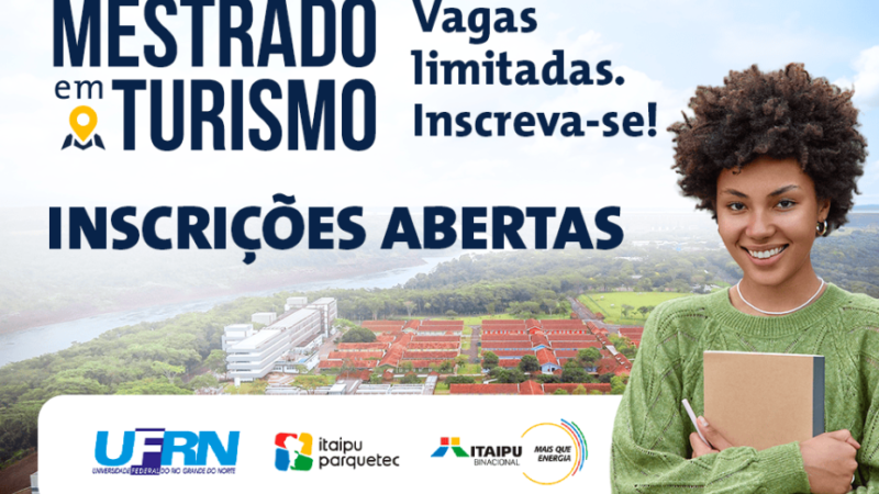 Mestrado em Turismo abre vagas para formação de profissionais da área de abrangência de Itaipu