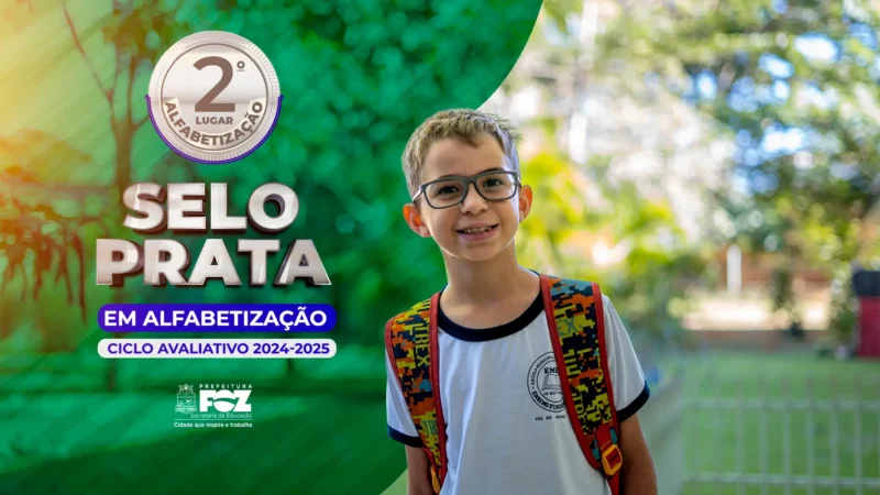 Com base nos resultados de 2024 e recuperação consolidada em 2025, Educação garante Selo Prata de Alfabetização