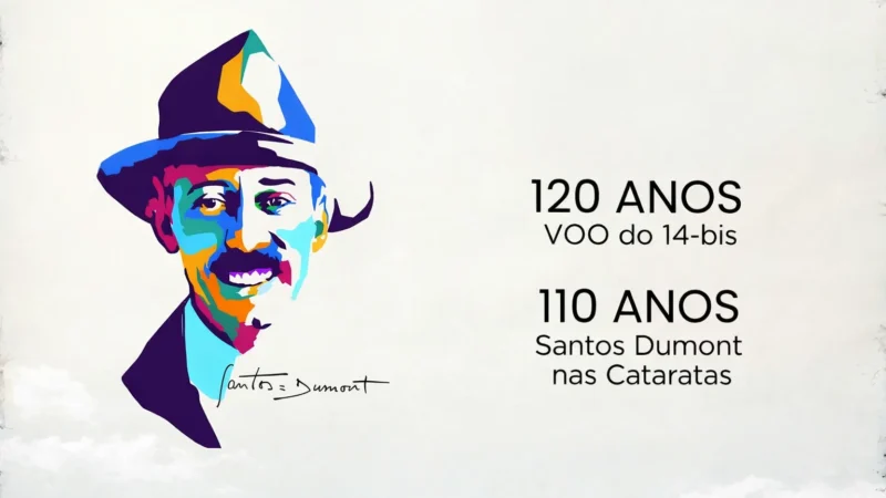 Evento gratuito celebra 110 anos da passagem de Santos Dumont por Foz do Iguaçu neste domingo (15)