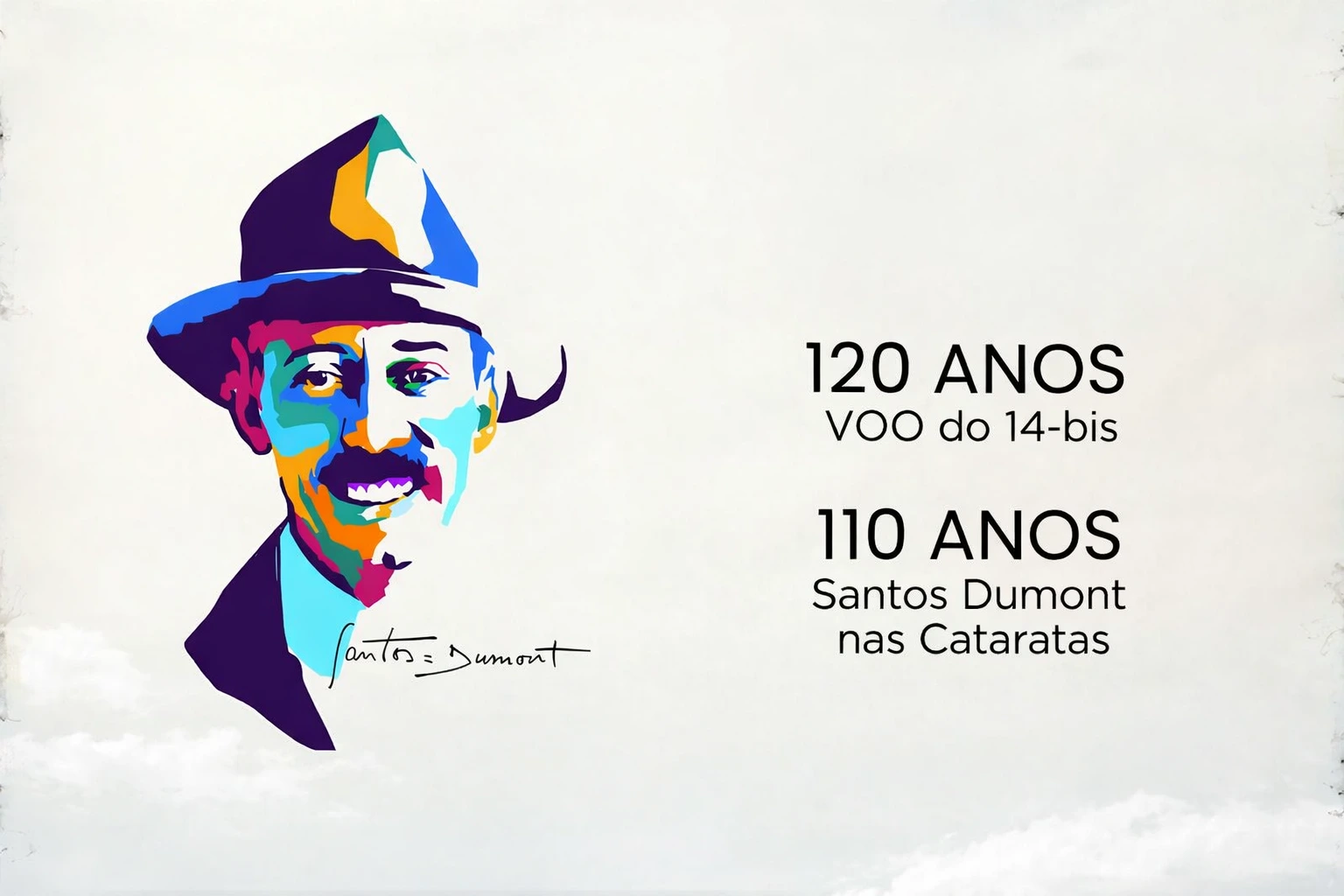 Evento gratuito celebra 110 anos da passagem de Santos Dumont por Foz do Iguaçu neste domingo (15)