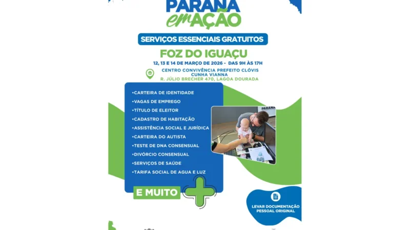 Feira de serviços Paraná em Ação retoma atividades em Foz do Iguaçu de quinta a sábado