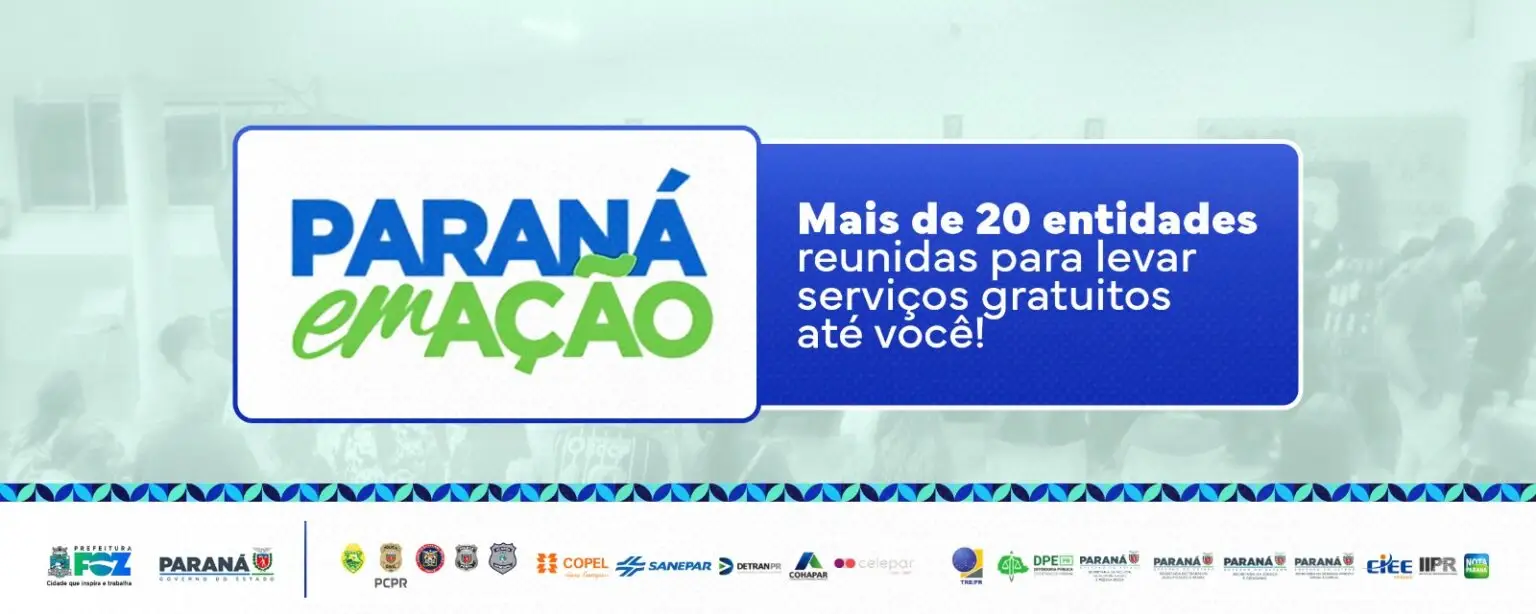 “Paraná em Ação” e “Foz Exercendo a Cidadania” levam serviços essenciais gratuitos à população