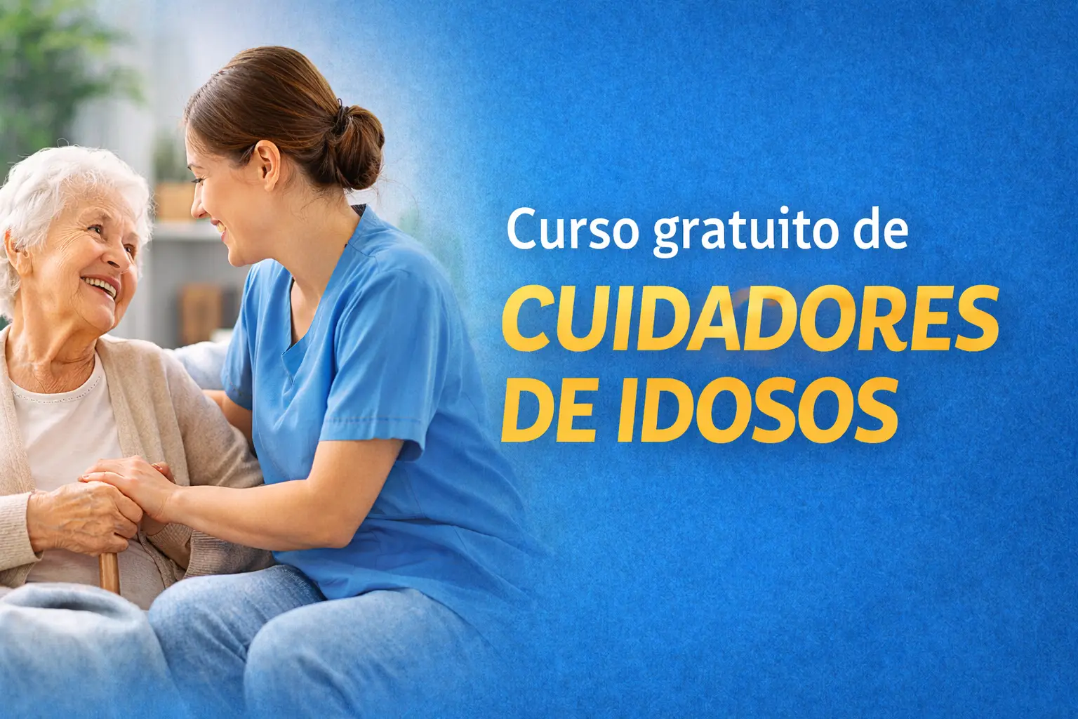 Curso gratuito de formação de cuidadores de idosos abre inscrições em Foz do Iguaçu