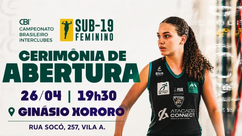 Foz do Iguaçu sedia a etapa final do Campeonato Brasileiro Interclubes (CBI) Sub-19 Feminino de Basquete