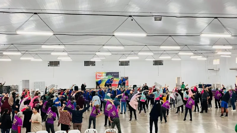 Mais de 200 idosos participam do Dia do Desafio com atividades físicas e cuidados com a saúde no CCI