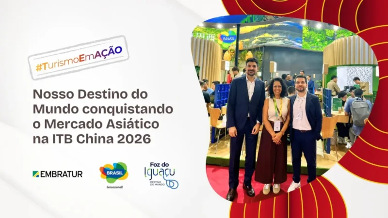 Foz do Iguaçu participa da ITB China, em Xangai; país é o principal emissor asiático para o destino