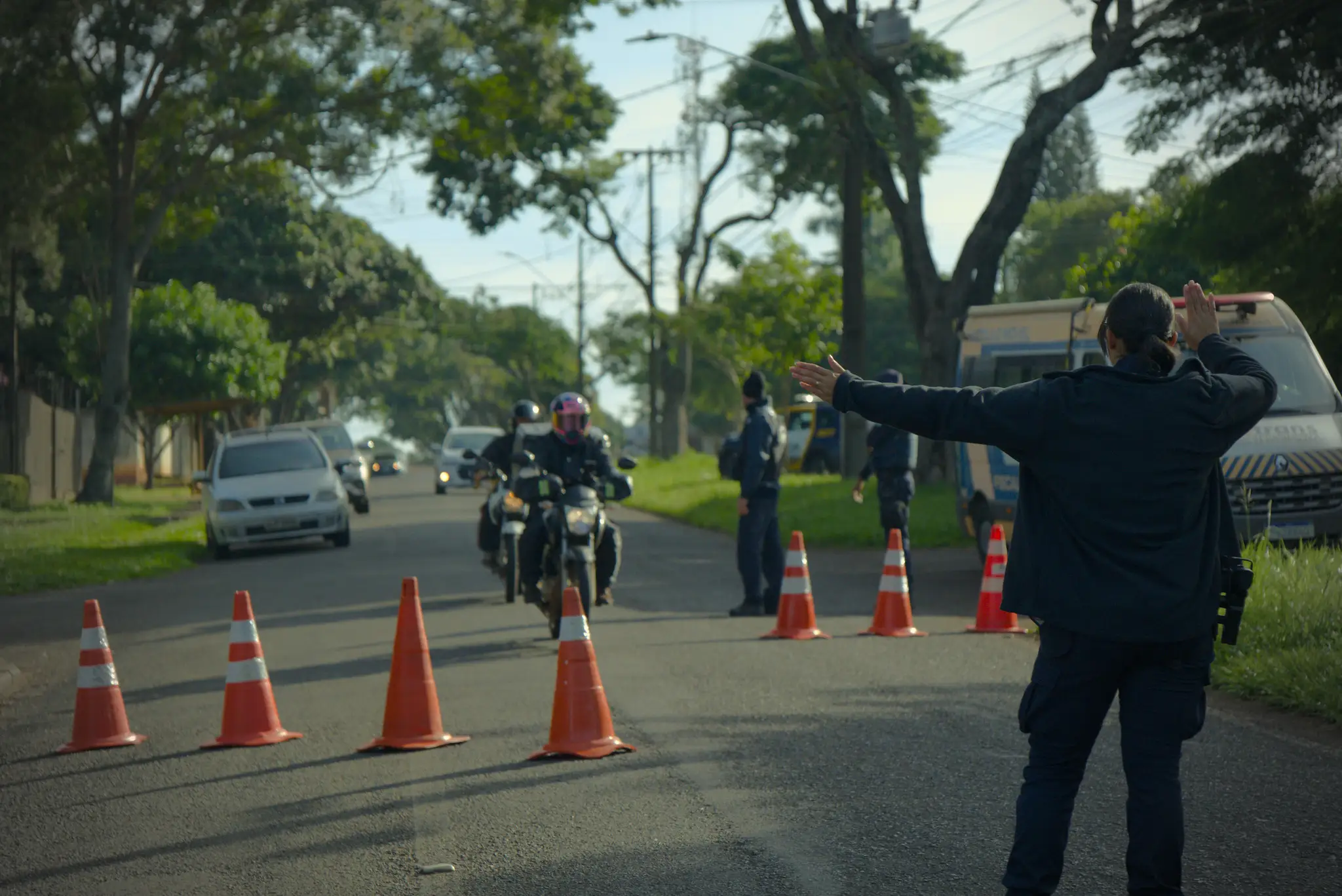 Foztrans realiza blitz na região Sul para fiscalizar motociclistas irregulares