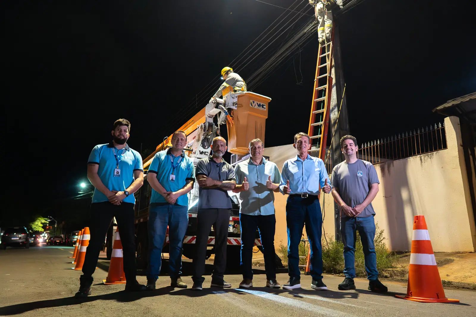 Começam os trabalhos de modernização da iluminação pública de Foz do Iguaçu