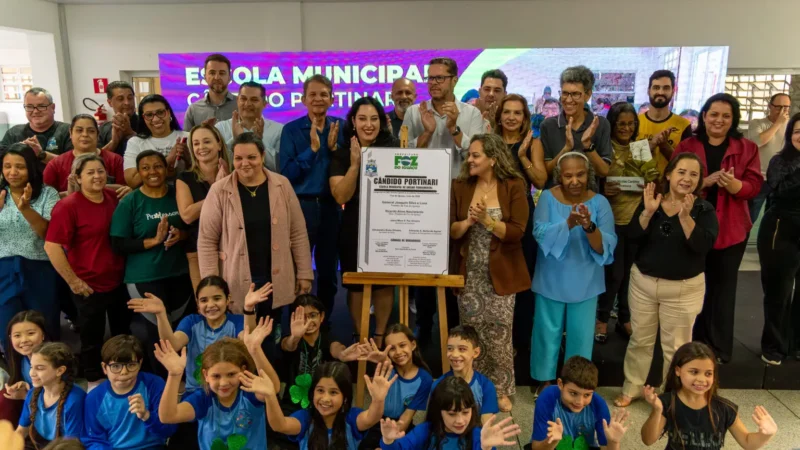 Nova sede da Escola Municipal Cândido Portinari é oficialmente entregue à comunidade escolar
