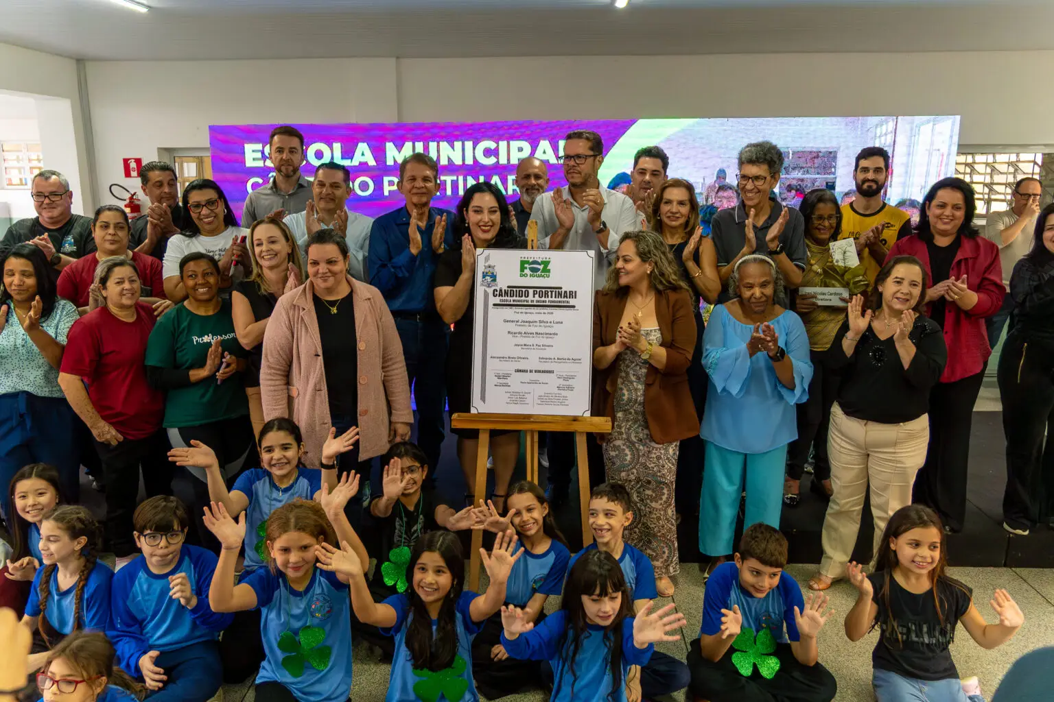 Nova sede da Escola Municipal Cândido Portinari é oficialmente entregue à comunidade escolar