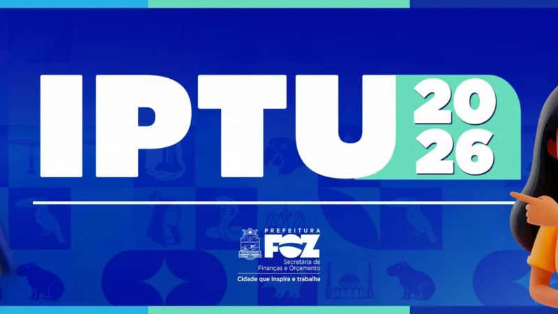 2ª parcela do IPTU Digital 2026 vence na próxima sexta-feira (15)