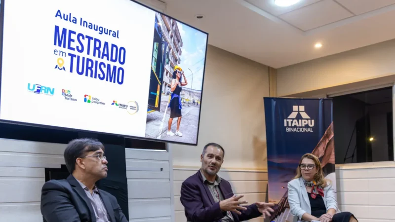 Aula inaugural marca início do Mestrado Interinstitucional em Turismo da Itaipu Binacional e Itaipu Parquetec
