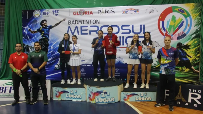Foz do Iguaçu é destaque no 2º Mercosul Junior de Badminton