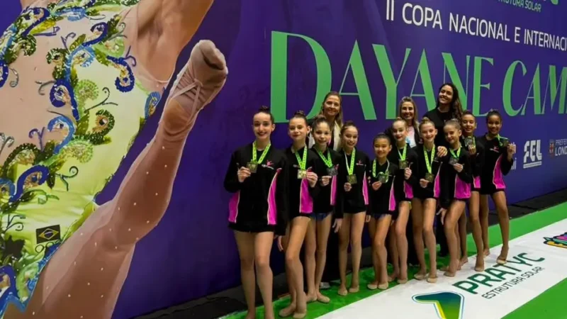 Grupo de Ginástica Rítmica de Foz do Iguaçu conquista pódios em competição