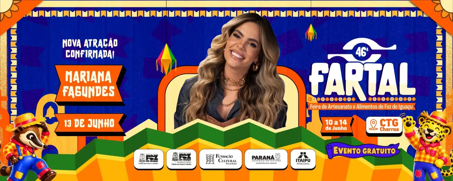 Fundação Cultural anuncia cantora Mariana Fagundes como atração da 46ª Fartal