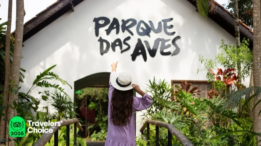 Parque das Aves conquista selo Travellers’ Choice 2026