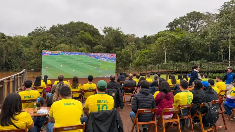 Wonder Park Foz entra no clima da Copa do Mundo e oferece entrada gratuita para moradores assistirem aos jogos decisivos no Show das Águas